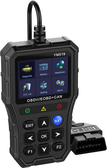 Instrument de diagnostic auto cu ecran OBD 2 cu cablu
