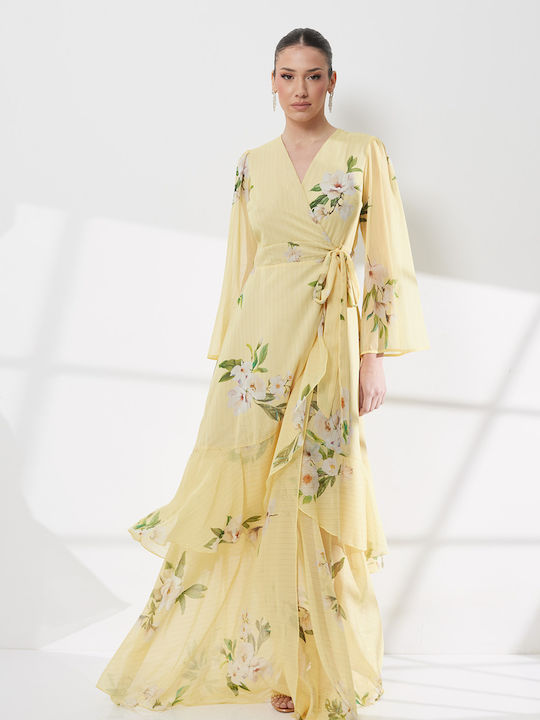 Maxi Dress for Wedding - Christening Yellow