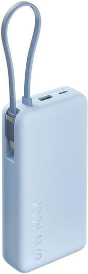 Xiaomi Power Bank 20000mAh 67W с USB-A порт и USB-C порт Ice Blue