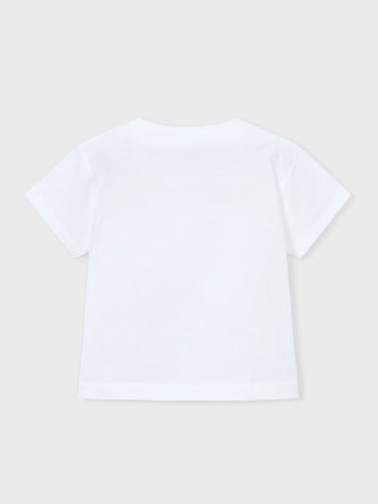Παιδική Μπλούζα Κοντομάνικη Λευκή