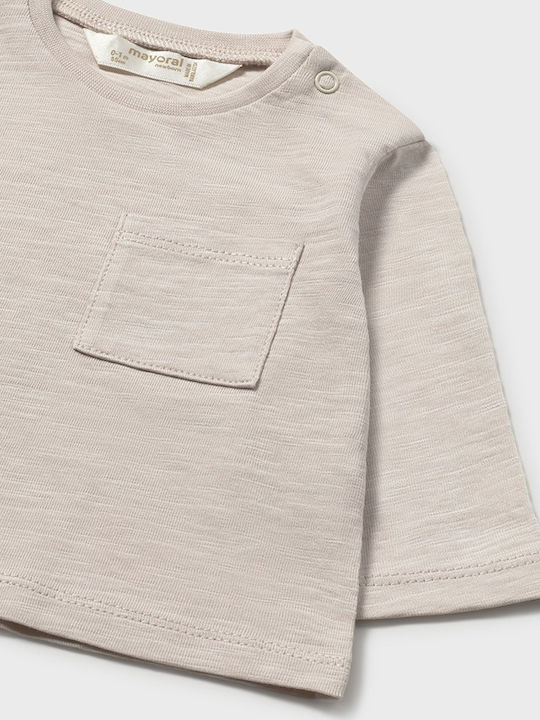 Kids' Shirt Long Sleeve Light Brown