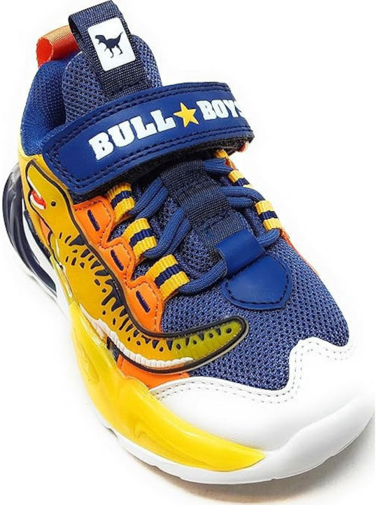 Kinder Sneakers mit Klettverschluss & Lichtern Gelb