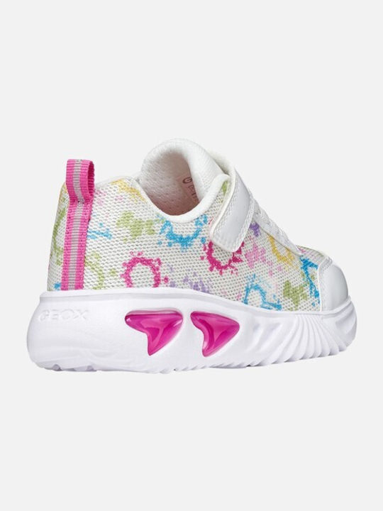 Kids Sneakers Anatomic with Scratch & Lights White