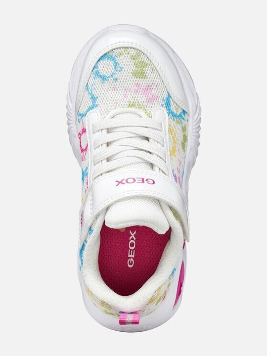 Kids Sneakers Anatomic with Scratch & Lights White
