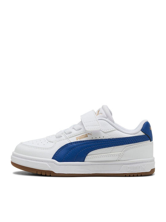 Kids Sneakers with Hoop & Loop Closure White