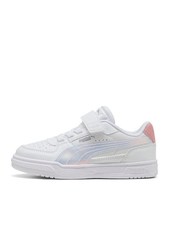 Kinder Sneaker mit Bügel- und Schleifenverschluss & Lichtern Weiß