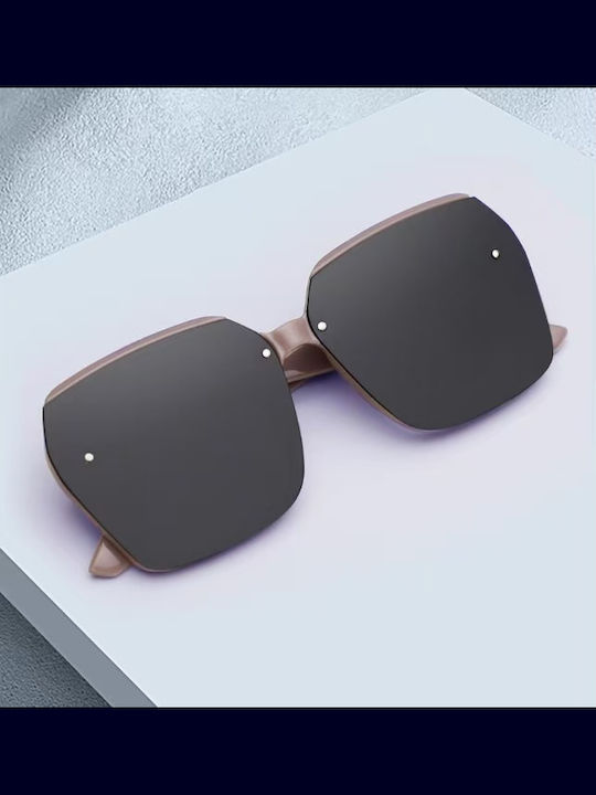 King Unisex Γυαλιά Ηλίου με Ροζ Σκελετό και Καφέ Polarized Φακό SUNKI345-SN005