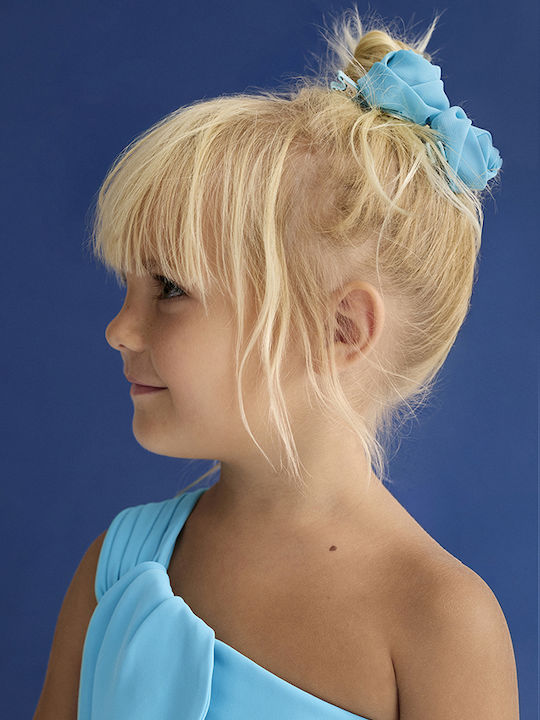Abel & Lula Set Kids Hair Clips with Flower Bobby Pin in Turquoise Color 2 Pieces