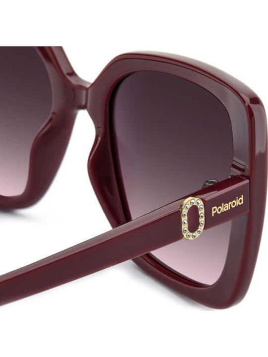 Polaroid Unisex Sunglasses With Red Horn-Rimmed Frame And Red Lens PLD4199/S/X 8CQ/XW
