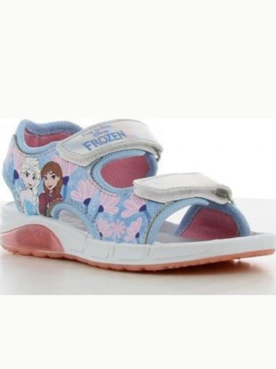 Kids' Sandals with Velcro & Lights Light Blue