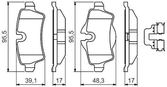Bosch Brake Pad Set Disc Brake 0 986 494 645