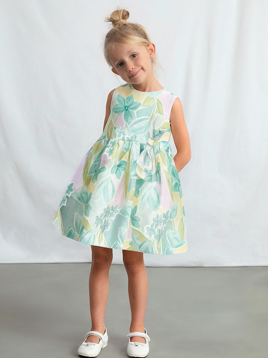 Mayoral Kinderkleid Leinen Mint