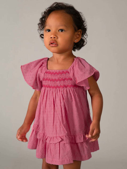 Mädchenkleid Ärmellos Rosa
