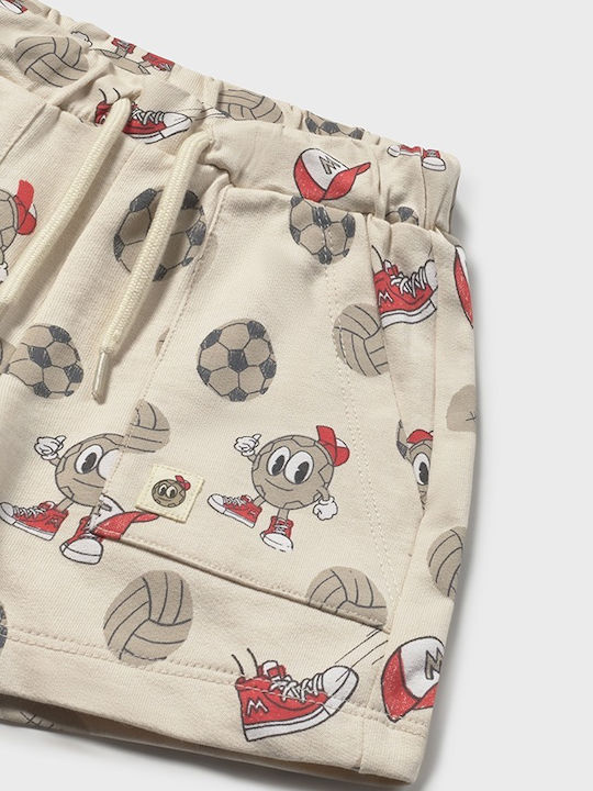 Kinder-Shorts/Bermudas Stoff Creme
