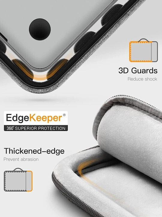 Inateck 360° Protection Αδιάβροχη Θήκη για Laptop 13.5" σε Γκρι χρώμα