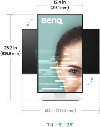 BenQ Monitor GW2490TC 8" FHD 1920x1080 144Hz cu Timp De Răspuns 5ms GTG