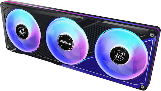 ASRock Phantom Gaming 360 LCD Υδρόψυξη AIO CPU με 3 Ανεμιστήρες 120mm και ARGB Φωτισμό