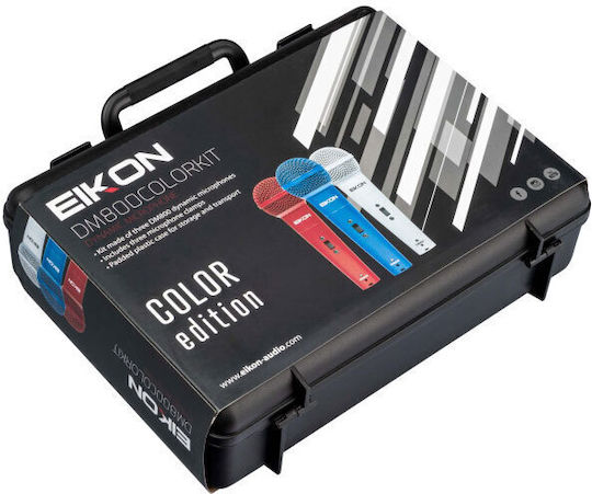 Eikon DM800 Seturi Δυναμικό Microfon De mână pentru Vocale (3pcs) în Culoarea White