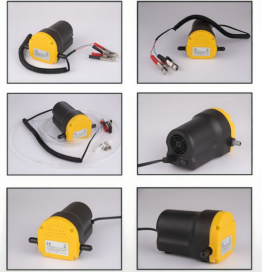 Pompă Transfer Diesel 12V 45l/min Bypass Autoamorsantă Electrică Pompă Motorină Cleme Furtunuri Incluse