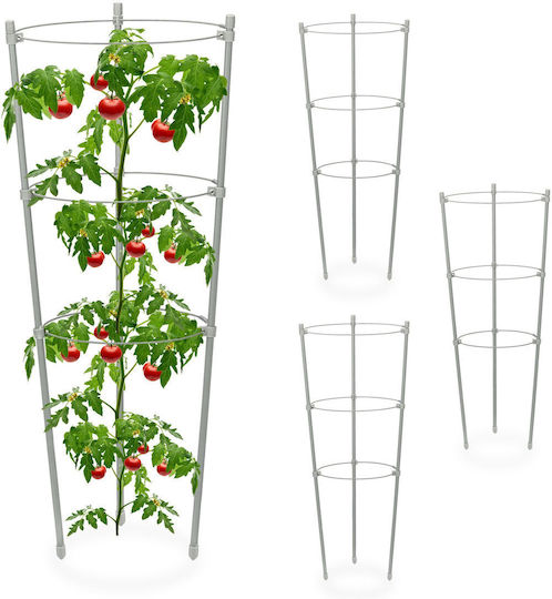 Set 4 Araci Relaxdays 45 Cm Gri Set 4 Araci Relaxdays 45 Cm Gri