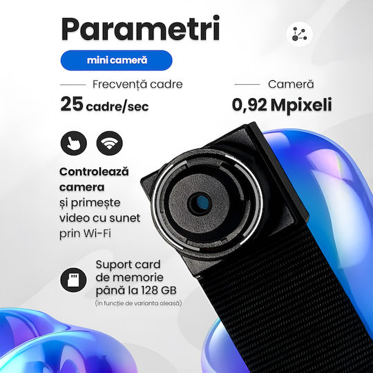 Hidden Camera Mini WiFi 1080p with Memory Card Slot