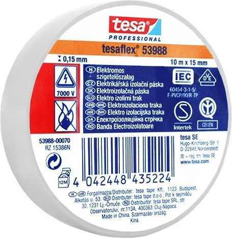 Tesa Bandă de izolație 10buc Tesaflex Alb