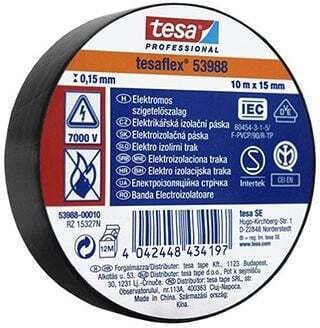 Tesa Μονωτική Ταινία 10τμχ Tesaflex Μαύρη