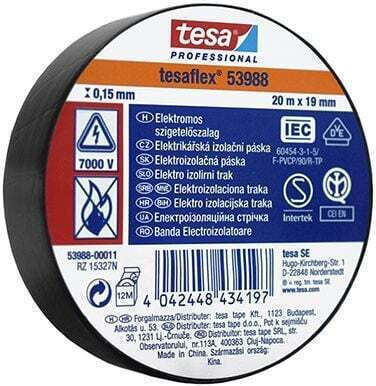 Tesa Isolierband 10Stück Tesaflex Schwarz