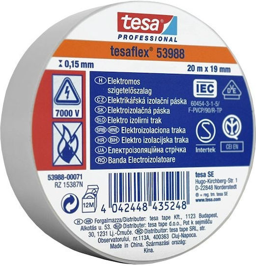 Tesa Isolierband 10Stück Tesaflex Weiß