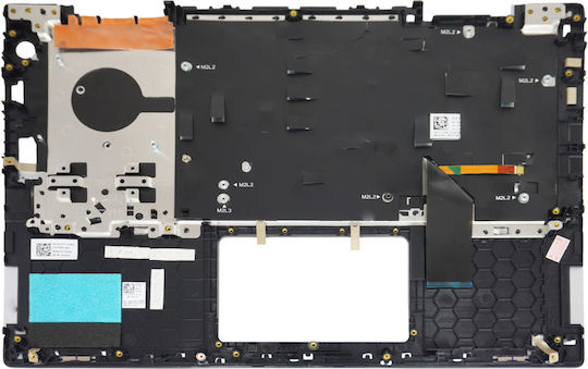Laptop Keyboard Palmrest Dell Inspiron 14 5482 2-in-1 14 5485 2-in-1 5491 2-in-1 5481 41kvj 041kvj Ctpk0 0ctpk0 9294m 09294m UK Backlight Silver Cod.40824ukblpalm
