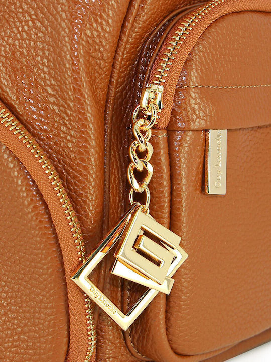 Leather Women's Bag Backpack Tabac Brown