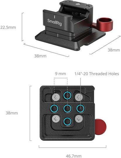 SmallRig Πλακάκι Κεφαλής 6941590017792