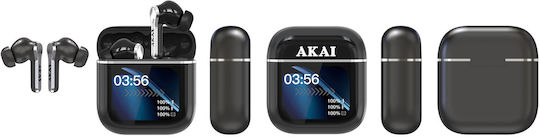 Akai Proffesional BTE-J600BK In-ear Bluetooth Handsfree Earphones with Charging Case Black