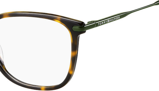 Tommy Hilfiger Eyeglass Frame Brown Tortoise TH1708 PHW