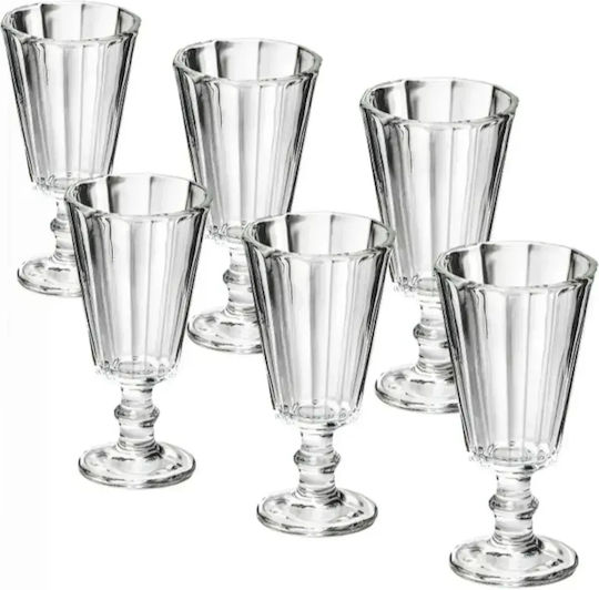 Set de pahare pentru Vin Alb din Sticlă Cu picior 61ml 6buc