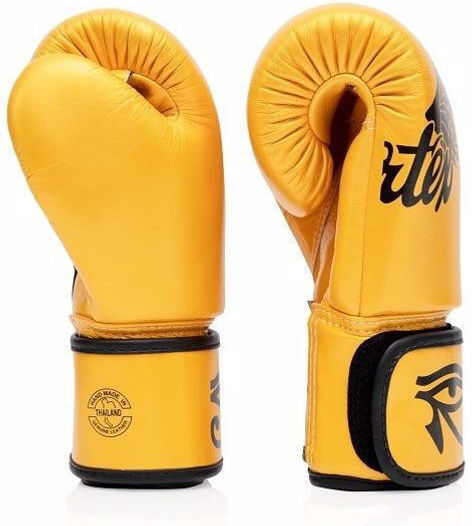 Fairtex Falcon Boxing Gloves Leather for Match Yellow