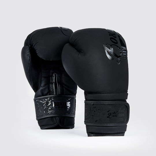 Boxing Pro Jack Broughton 1743 941002 Mănuși de Box din Piele Sintetică pentru Competiție Negre