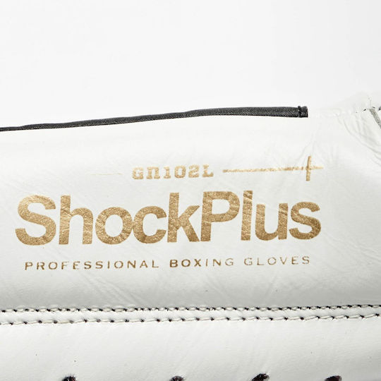 Leone Shock Plus GN102L Boxhandschuhe für Kampf Weiß