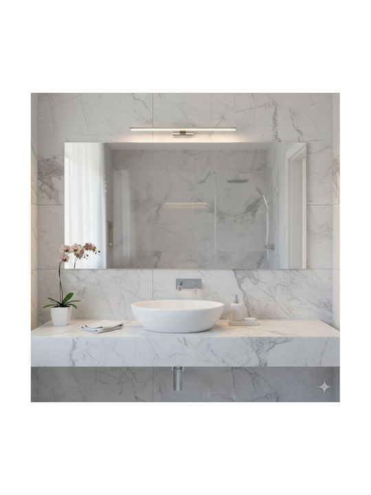 Adeleq Lamp Bathroom with Integrated LED and Natural White Light Black 80cm