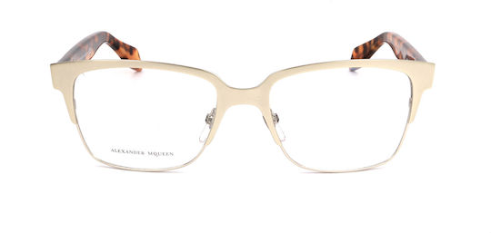 Alexander McQueen Plastic Eyeglass Frame Gold
