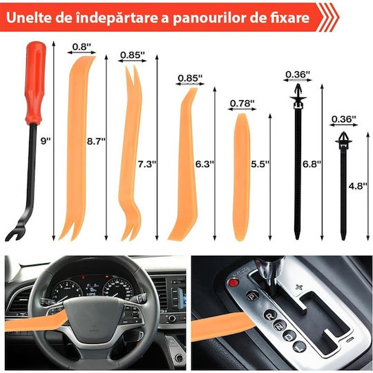 Set 680 Clipsuri Universale de Fixare Auto Kit de Reparare Cleme din Plastic 23 Dimensiuni de la 5 mm la 100 mm Uși Aripi Bare de Protecție Scuturi Multicolore