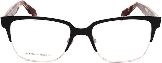 Alexander McQueen Plastic Eyeglass Frame Black