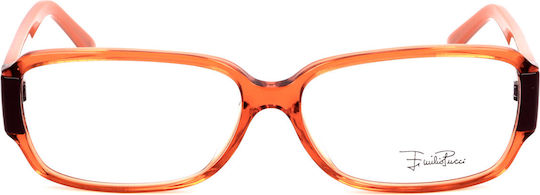 Emilio Pucci Weiblich Brillenrahmen Orange EP2654 800