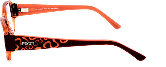 Emilio Pucci Weiblich Brillenrahmen Orange EP2654 800