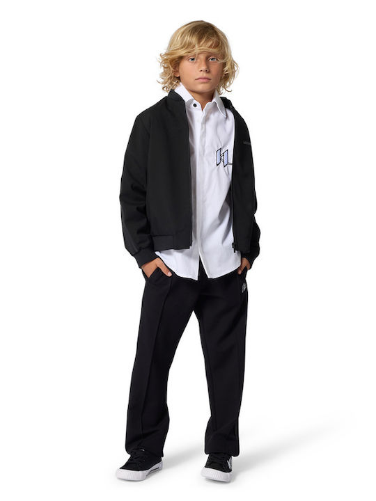 Kids Shirt Long Sleeve White