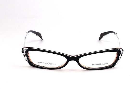 Alexander McQueen Plastic Eyeglass Frame Blue