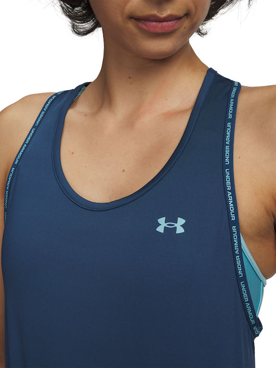 Women's Athletic Blouse Sleeveless Navy Blue