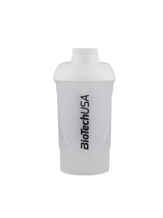 Biotech USA Wave Shaker Πρωτεΐνης 600ml Πλαστικό Λευκό