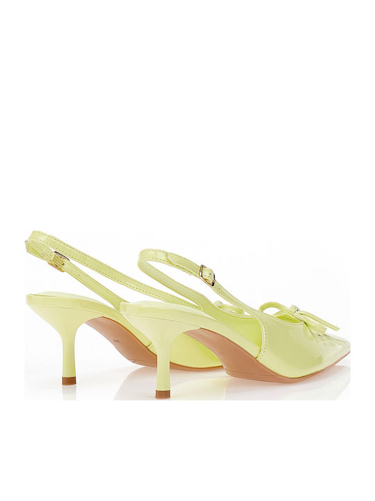 Pumps mit mittelhohem Absatz Gelb