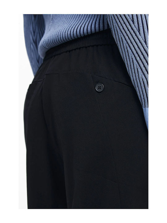 Late Dama Tesatura Pantaloni Negru